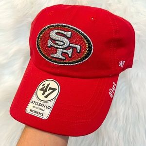 Bling San Francisco 49ers Red Adjustable Womens Hat